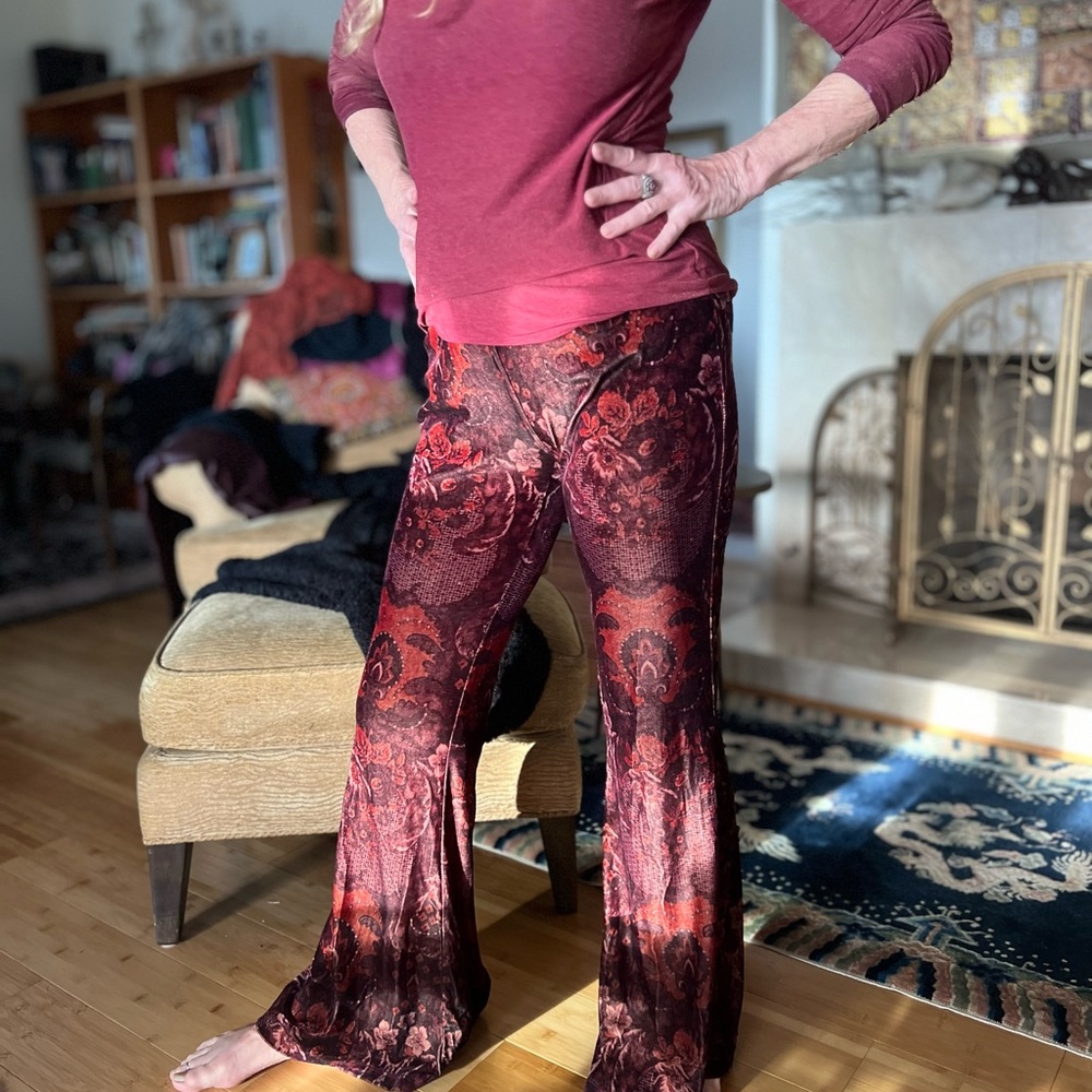 Cozy yummy stretch velvet pants